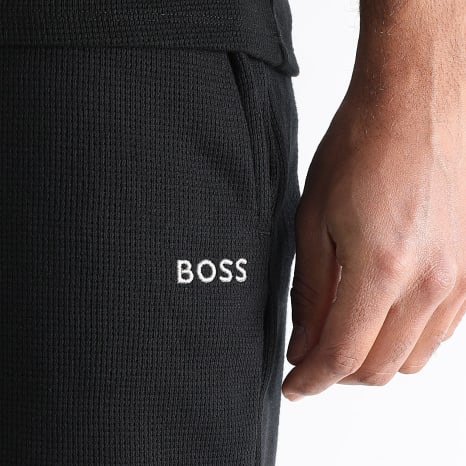 BOSS - Conjunto Camiseta Y Pantalón Corto de chándal Waffle 50535891 50535884 Negro